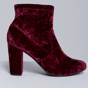 burgundy wide width heels
